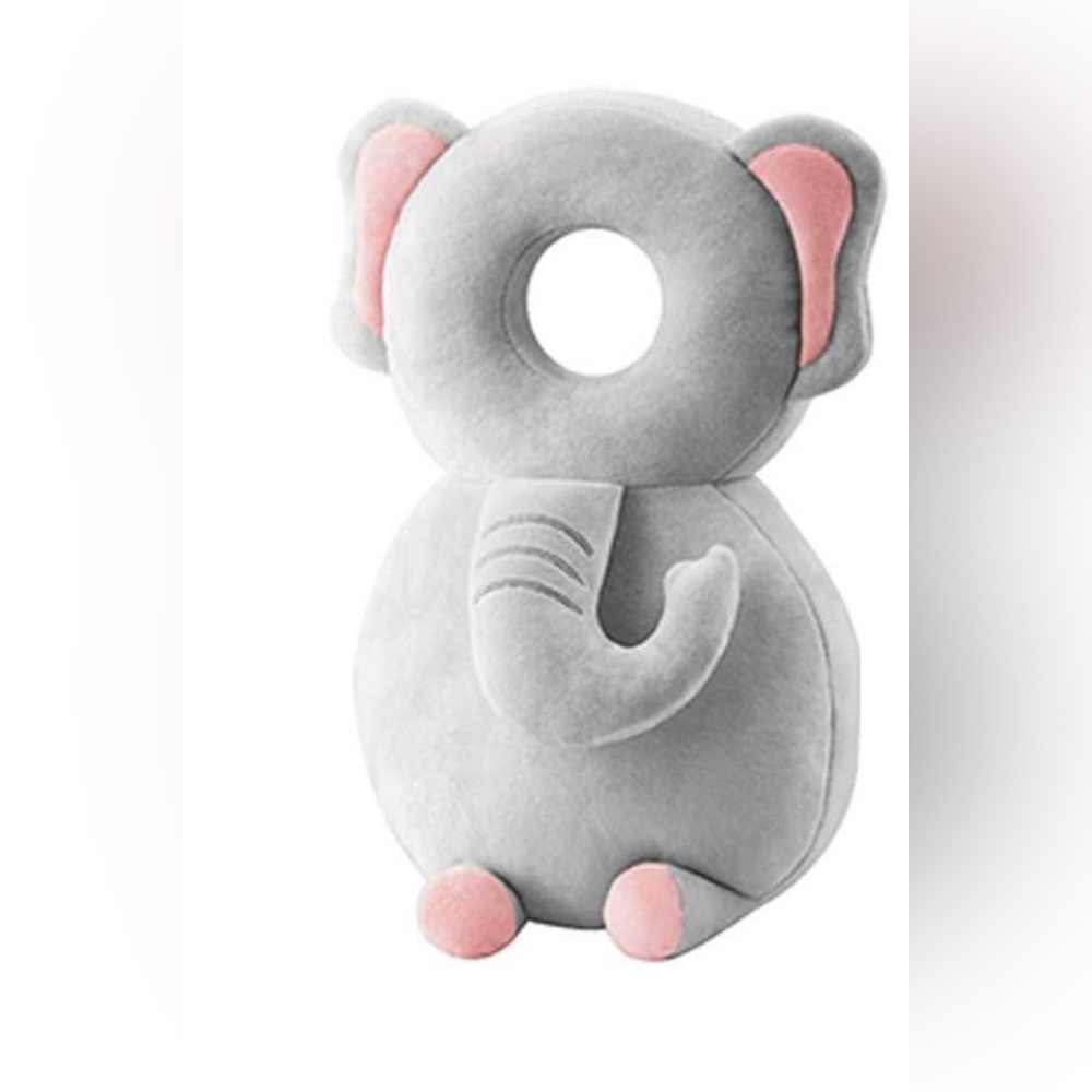 Gray Elephant Kids Head Support Pillow backpack